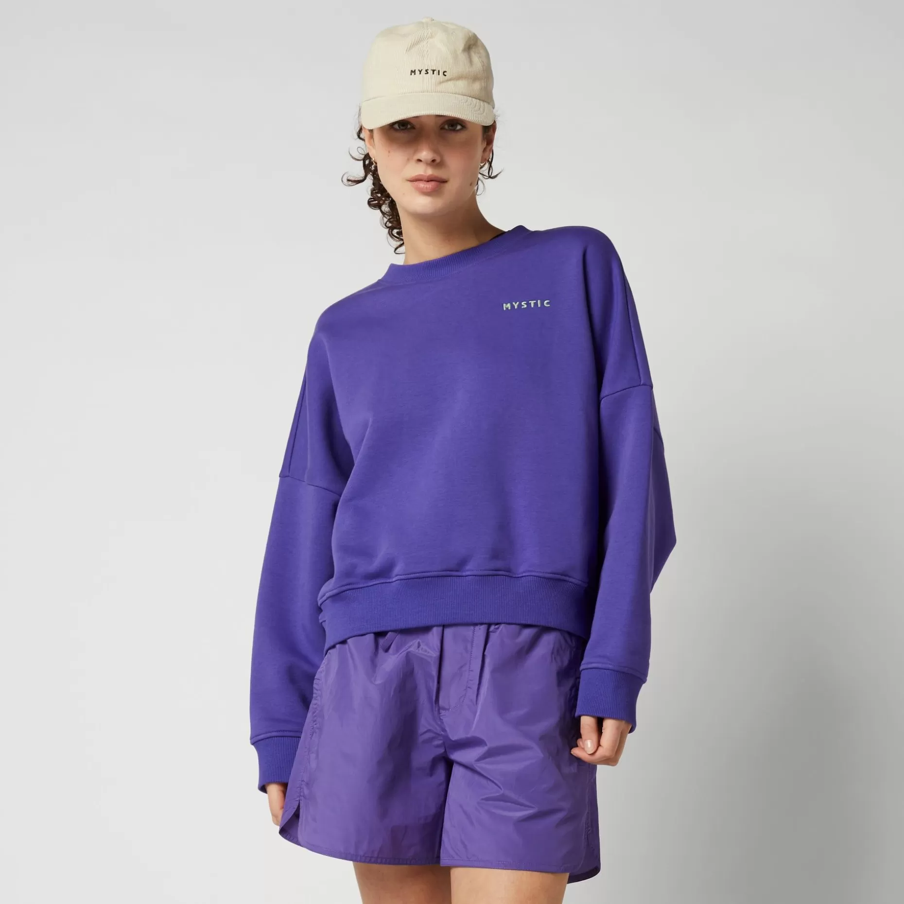 Mystic Sweats>Dropped Shoulder Crew
